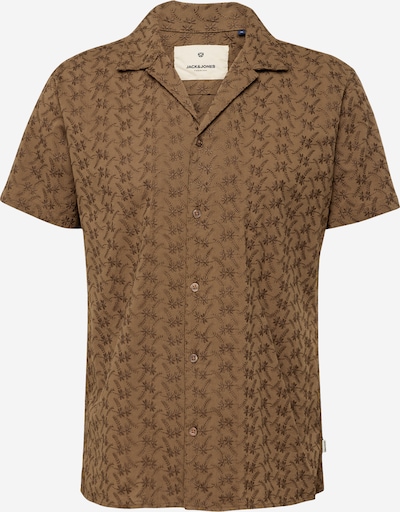 JACK & JONES Button Up Shirt 'JPRBLUEDAN' in Brown / Dark brown, Item view