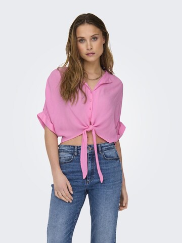 Camicia da donna 'PAULA' di ONLY in rosa: frontale