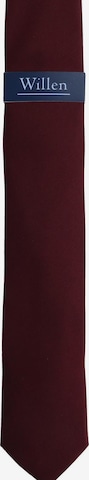 WILLEN Tie 'Uni de Luxe' in Red: front