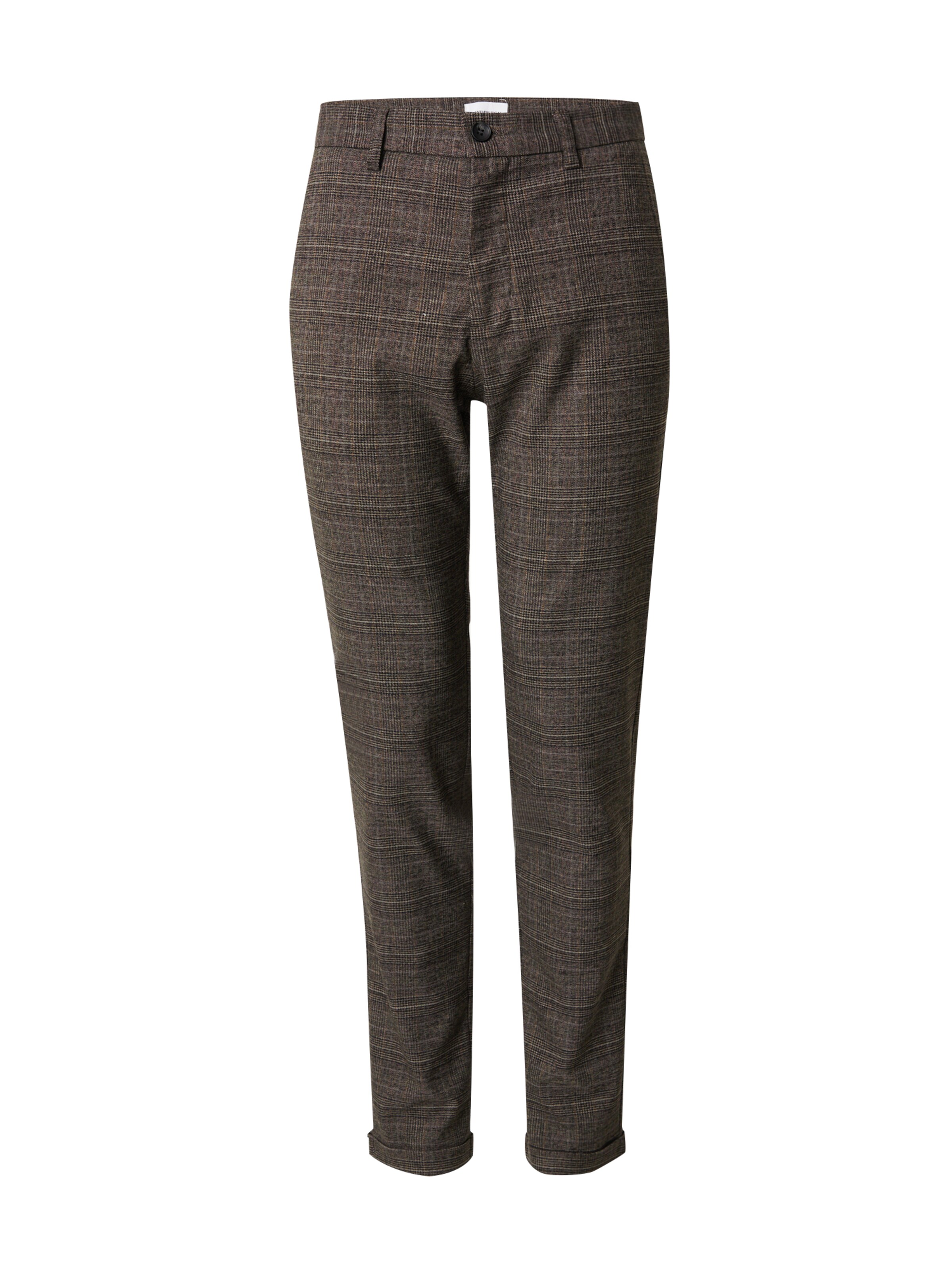 Lindbergh Úzky strih Chino nohavice - Hnedá: predná strana