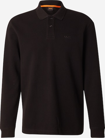 BOSS - Camiseta 'Petempestolong' en negro: frente