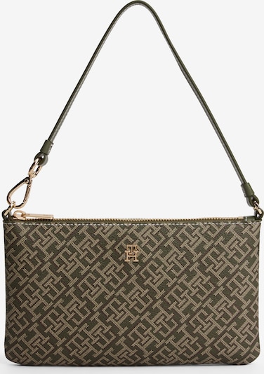 Rankinė ant peties iš TOMMY HILFIGER, spalva – smėlio spalva / Auksas / alyvuogių spalva, Prekių apžvalga