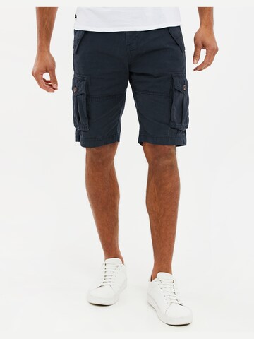 Threadbare Regular Cargo Pants 'Lugo' in Blue: front