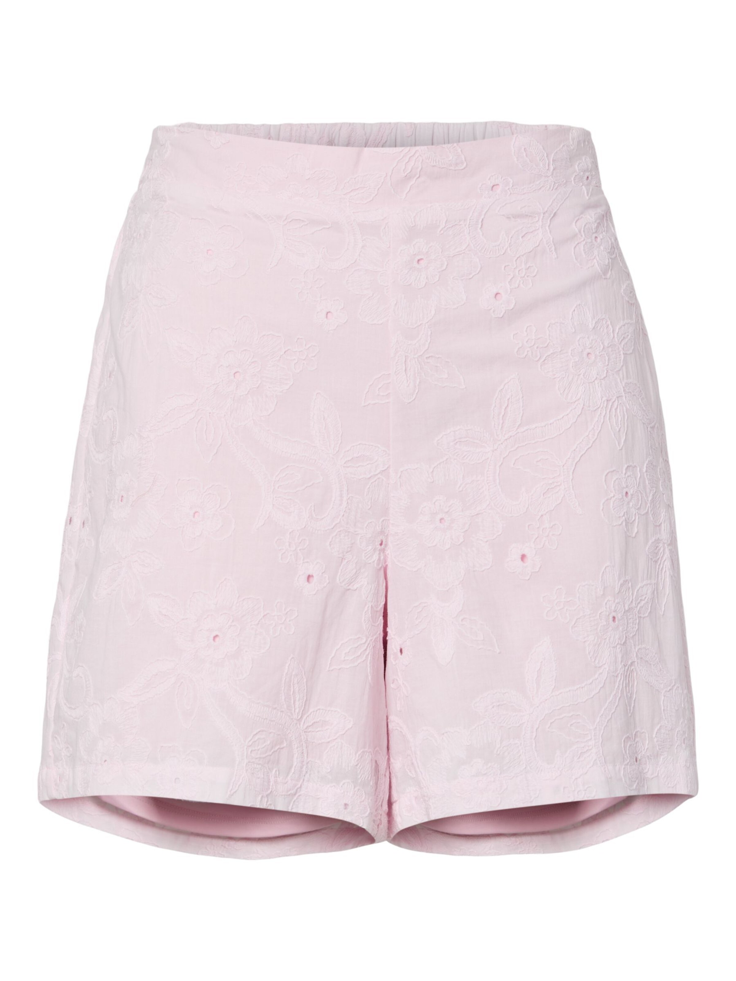 Pantalon PIECES en rose : devant