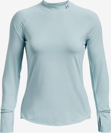 T-Shirt fonctionnel 'Outrun' UNDER ARMOUR en bleu : devant