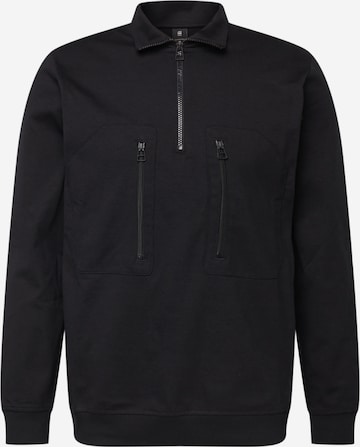 G-Star RAW Sweatshirt 'Tweeter' in Zwart: voorkant