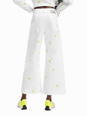 Wide leg Jeans 'Ideas' di Desigual in bianco