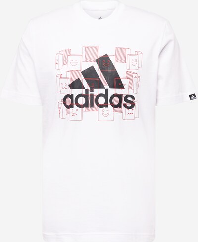 ADIDAS PERFORMANCE Funktionsskjorte i rød / sort / hvid, Produktvisning