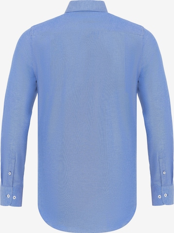 DENIM CULTURE Regular Fit Skjorte 'EDIZ' i blå