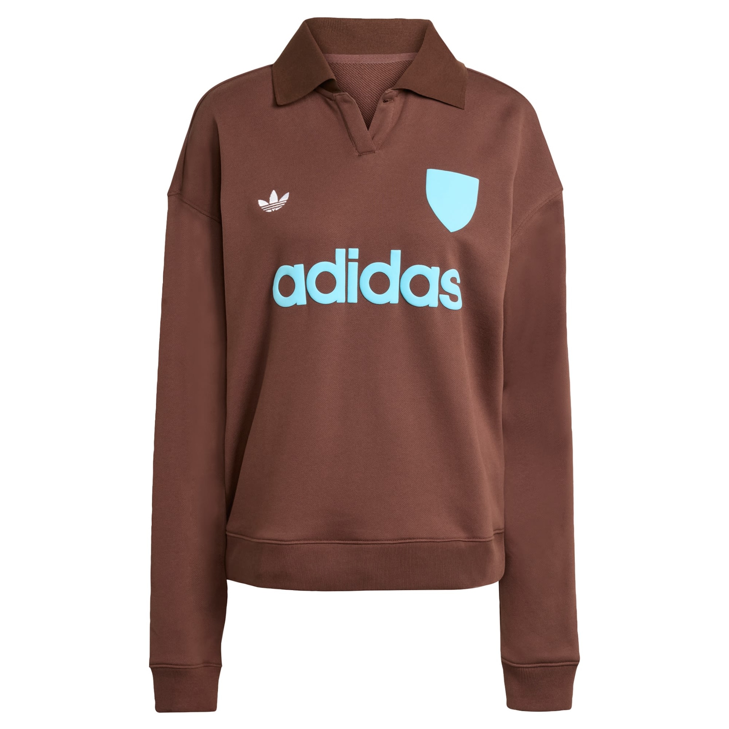 ADIDAS ORIGINALS - Sudadera en marrón: frente