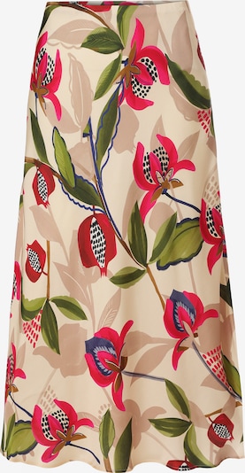 TATUUM Hame 'Satini6' värissä beige / vihreä / vaaleanpunainen, Tuotenäkymä