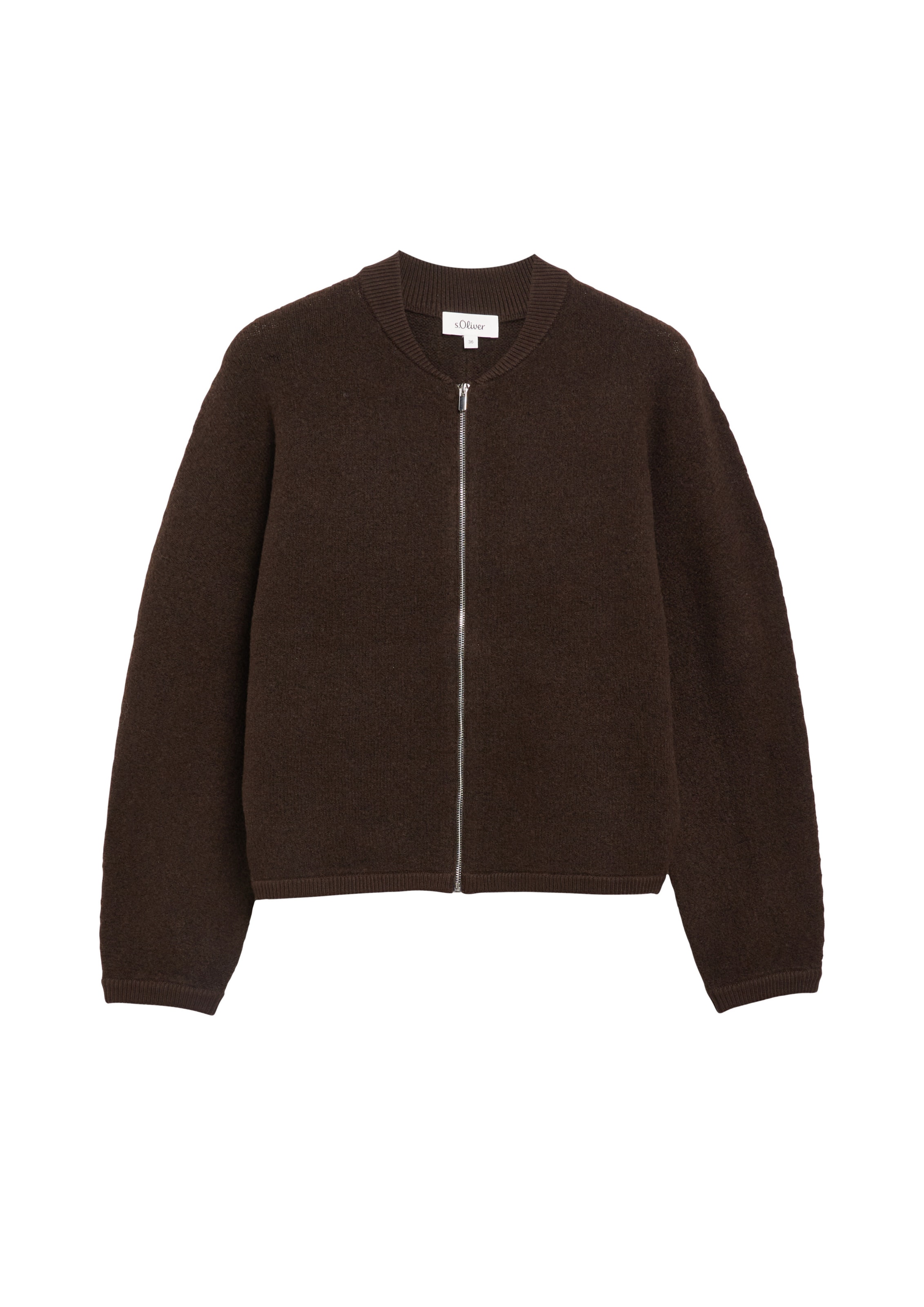 Cardigan s.Oliver en marron : devant