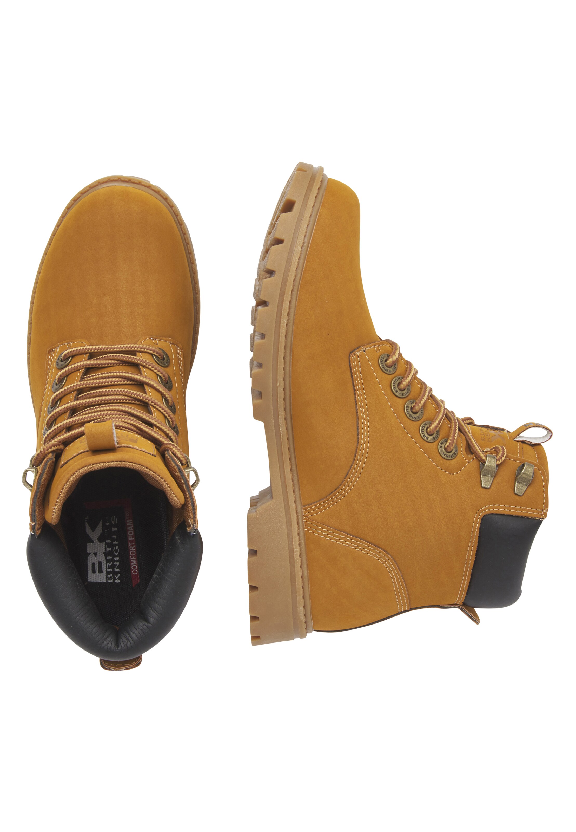 BRITISH KNIGHTS Snørestøvler ' SECCO ' i brun