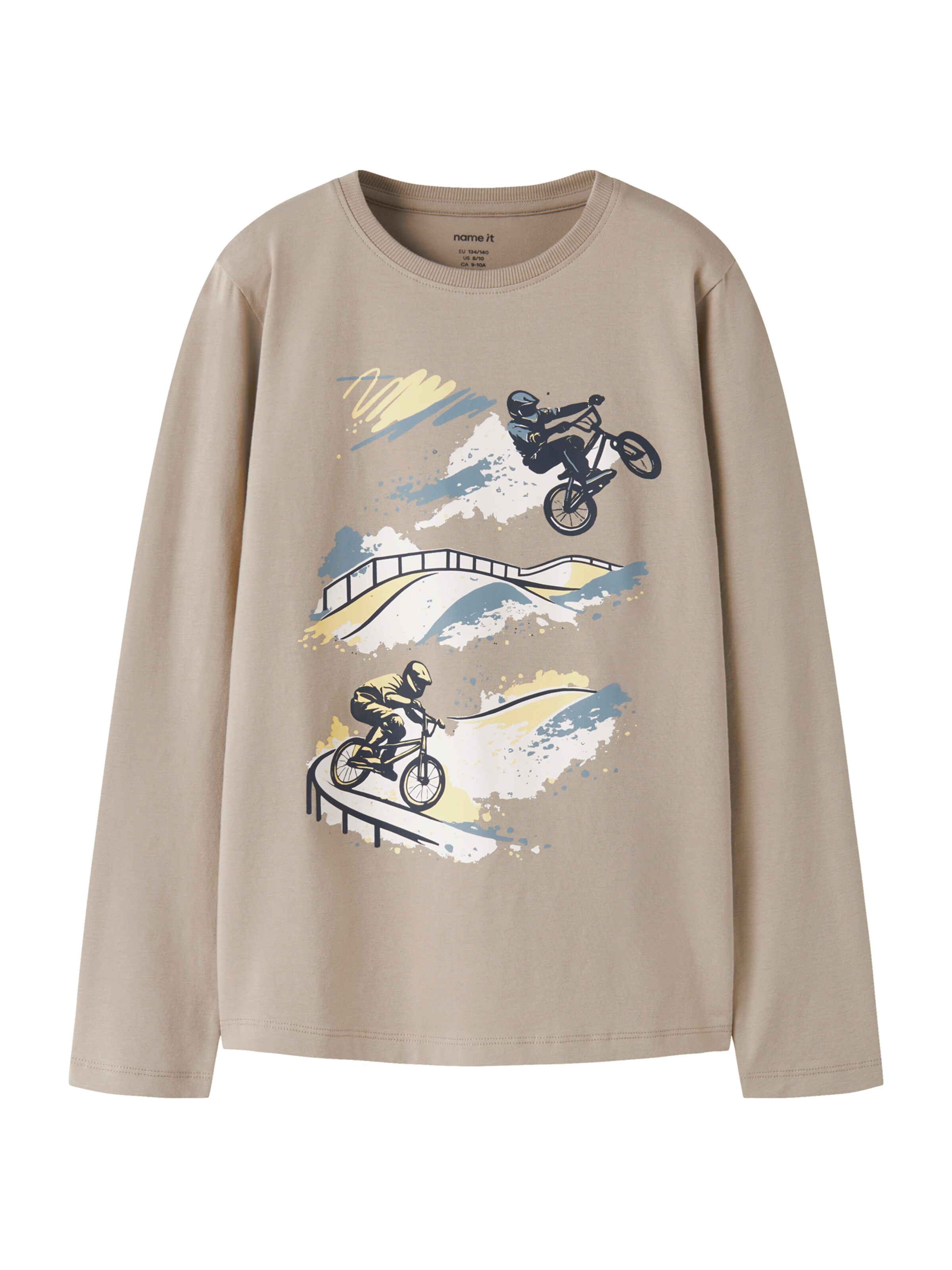 NAME IT Shirt 'NKMVUX' in Beige: front