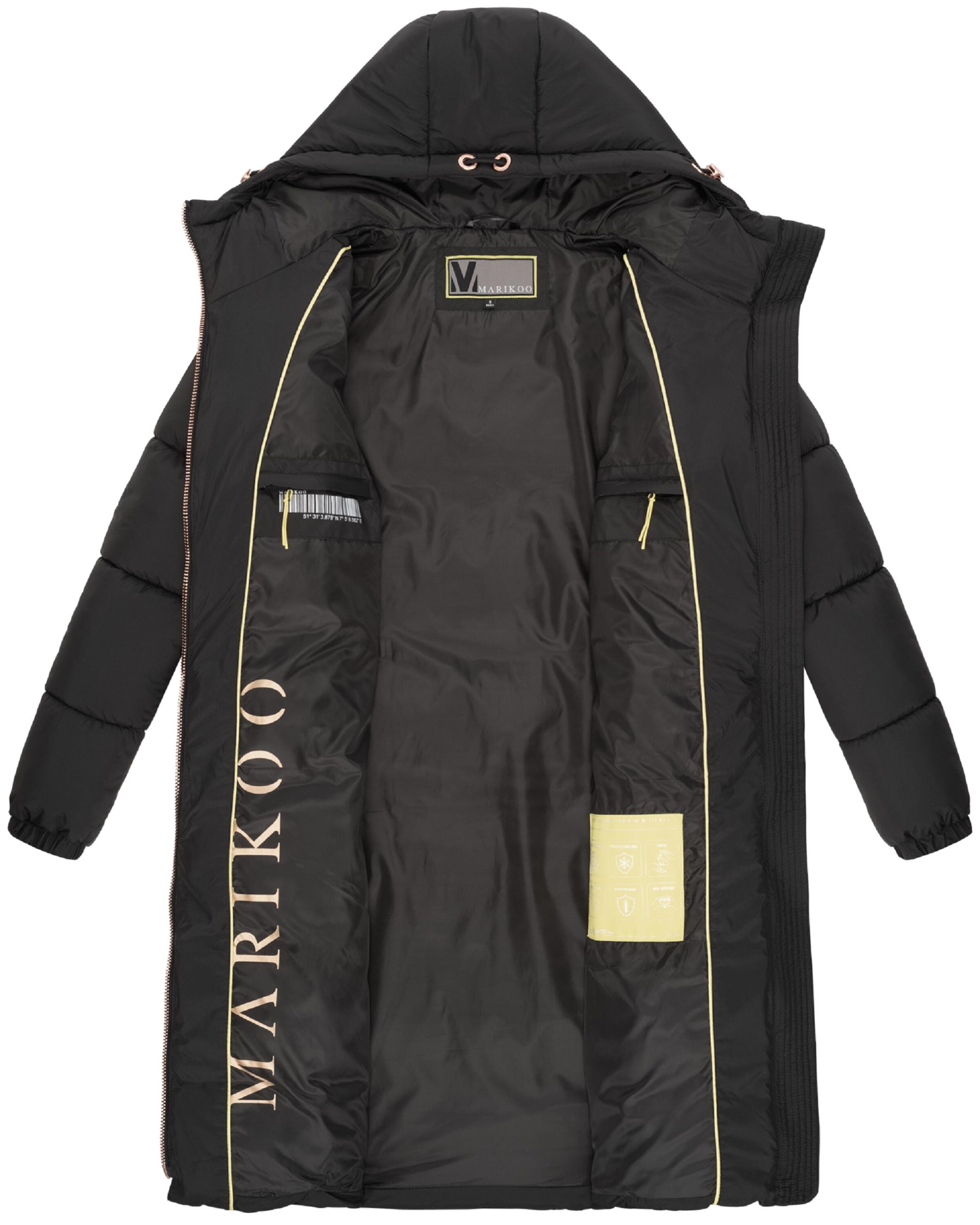 MARIKOO Winter coat in Black