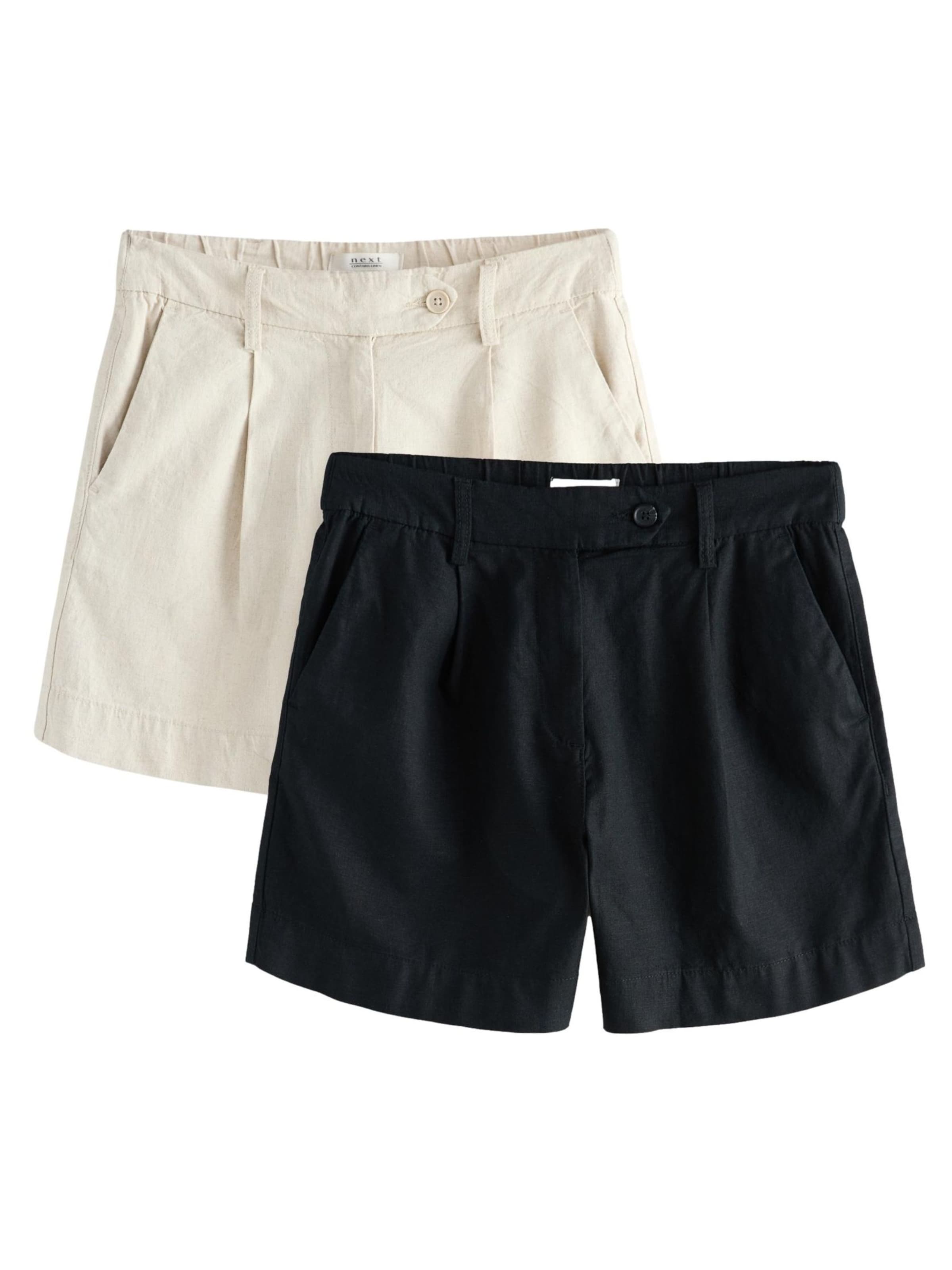 Next Szabványos Élére vasalt nadrágok 'Rich' - bézs: elől