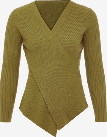 Pull-over EUCALY en vert : devant