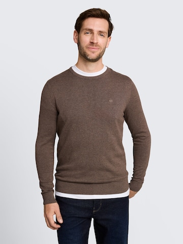 TOM TAILOR Regular Fit Pullover in Braun: Vorderseite