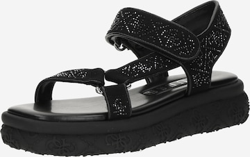 GUESSSandale 'LODE' - crna boja: prednji dio