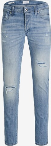 Skinny Jean 'Glenn' JACK & JONES en bleu : devant