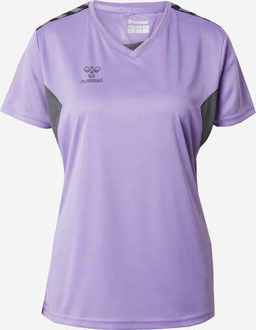 T-shirt fonctionnel 'AUTHENTIC' Hummel en violet : devant