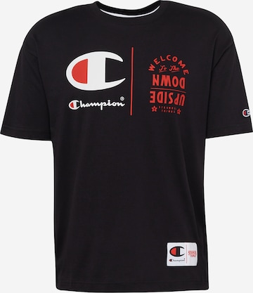 Champion Authentic Athletic Apparel T-Shirt in Schwarz: predná strana