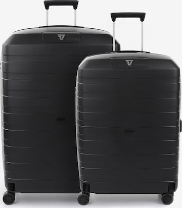 Roncato Suitcase Set 'Box 4.0 4' in Black: front
