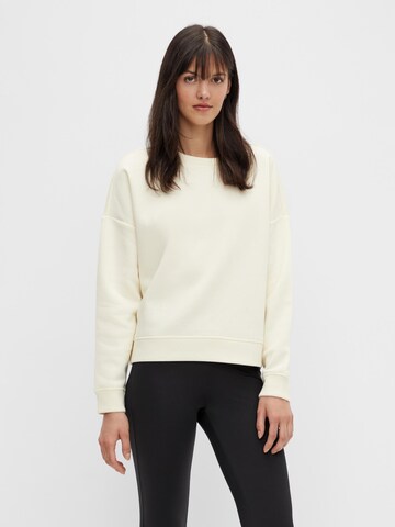 PIECES Sweatshirt 'PCChilli' in Wit: voorkant