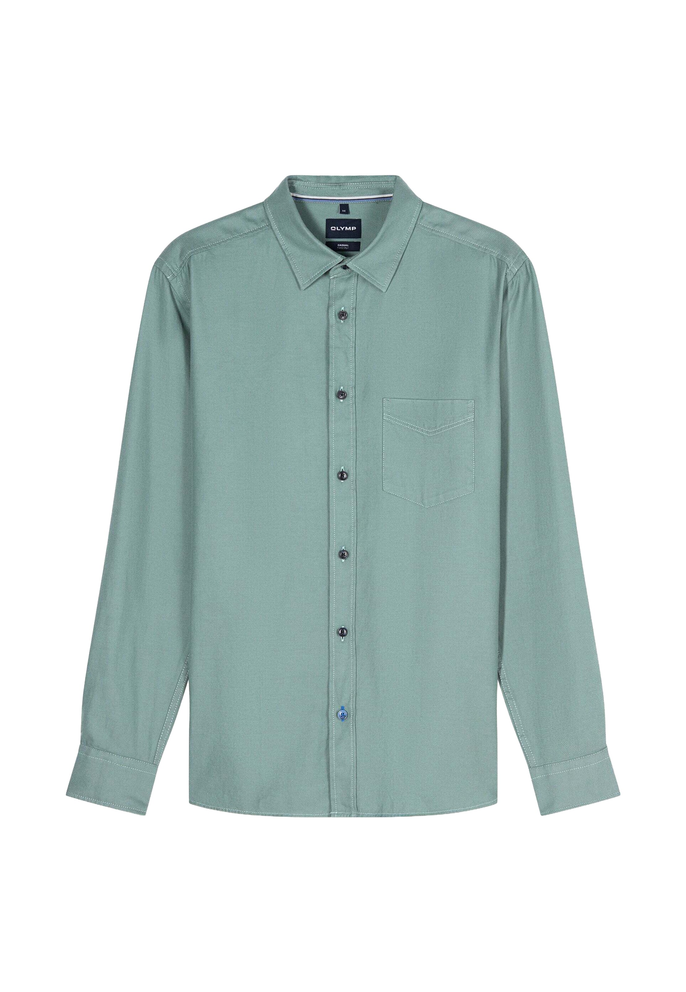 OLYMP Button Up Shirt in Green: front