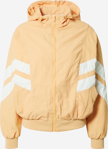 Urban Classics Between-Season Jacket 'Crinkle Batwing' in Orange: front