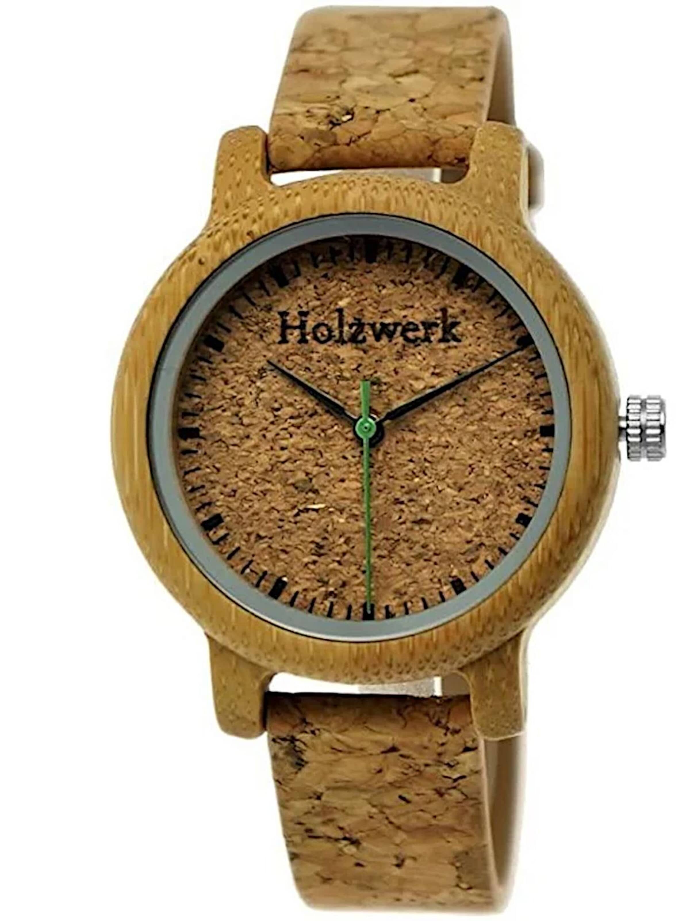 Holzwerk - Reloj analógico 'HILDEN' en marrón: frente
