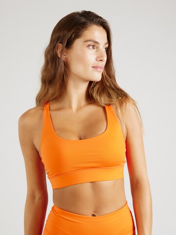 Hey Honey Bustier Sport-BH 'Criss' in Orange: Vorderseite