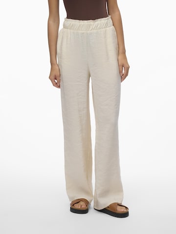 VERO MODA Loosefit Broek 'QUEENY' in Grijs: voorkant