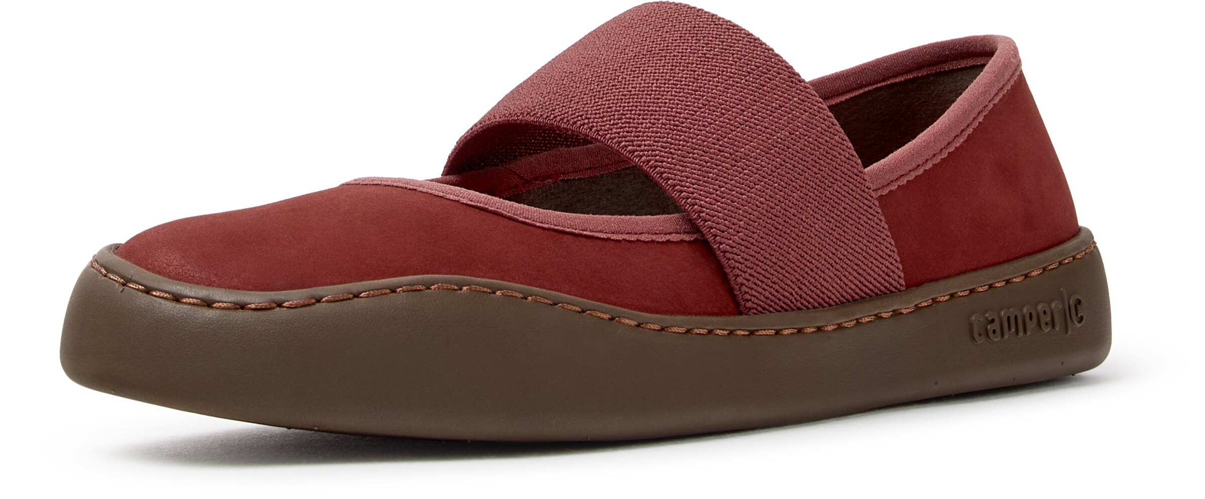 CAMPER - Bailarinas con hebilla ' Peu Touring ' en rojo: frente