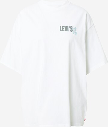 LEVI'S ® Paita 'Graphic Short Stack Tee' värissä valkoinen: edessä