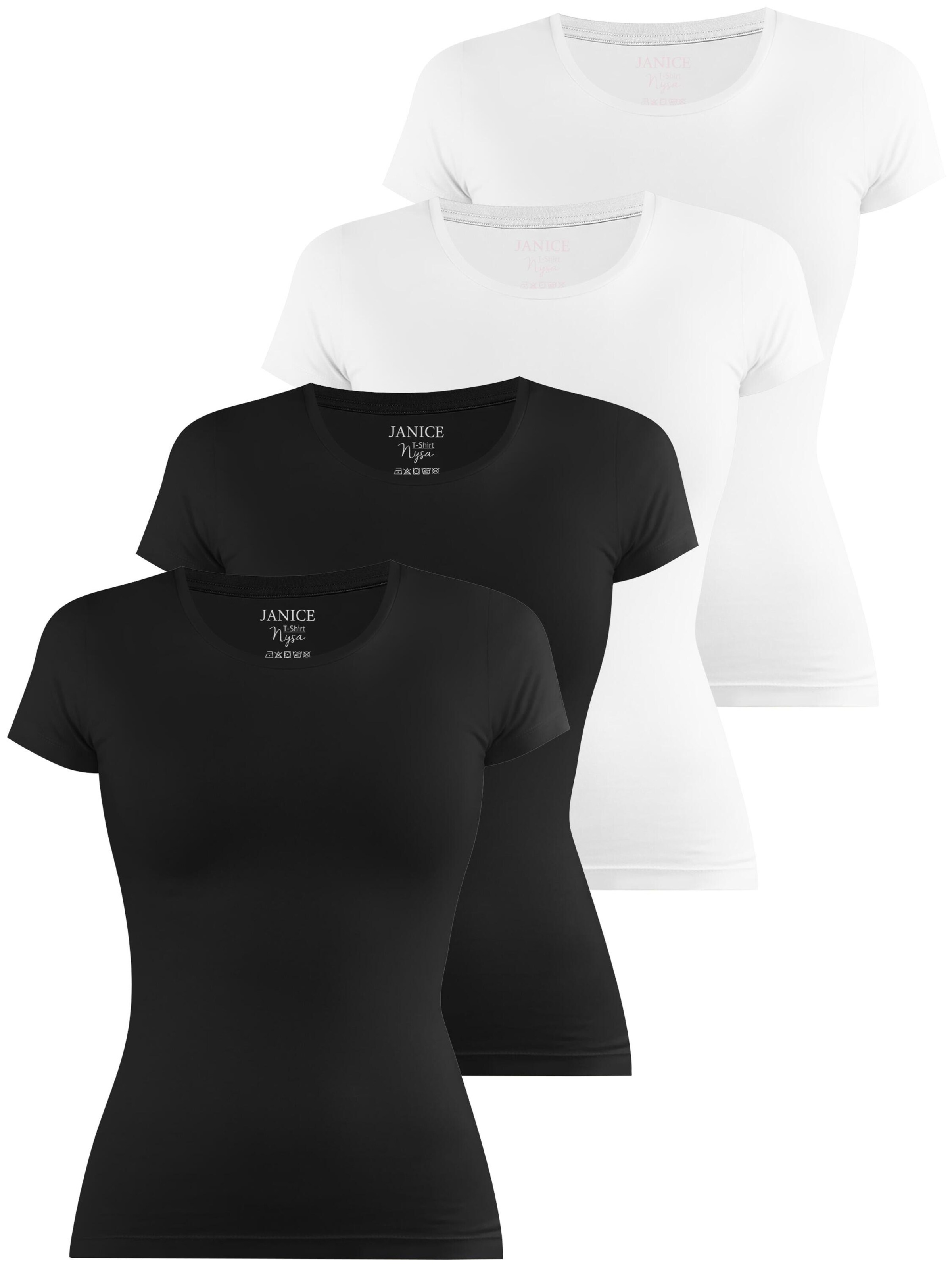 Janice Shirt 'Nysa' in Schwarz: Vorderseite