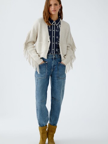 OUI Strickjacke in Beige
