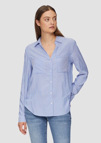 s.Oliver Blouse in Blauw: voorkant