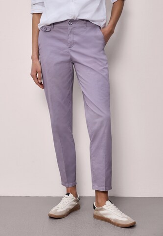 STREET ONE Slimfit Hose in Lila: Vorderseite
