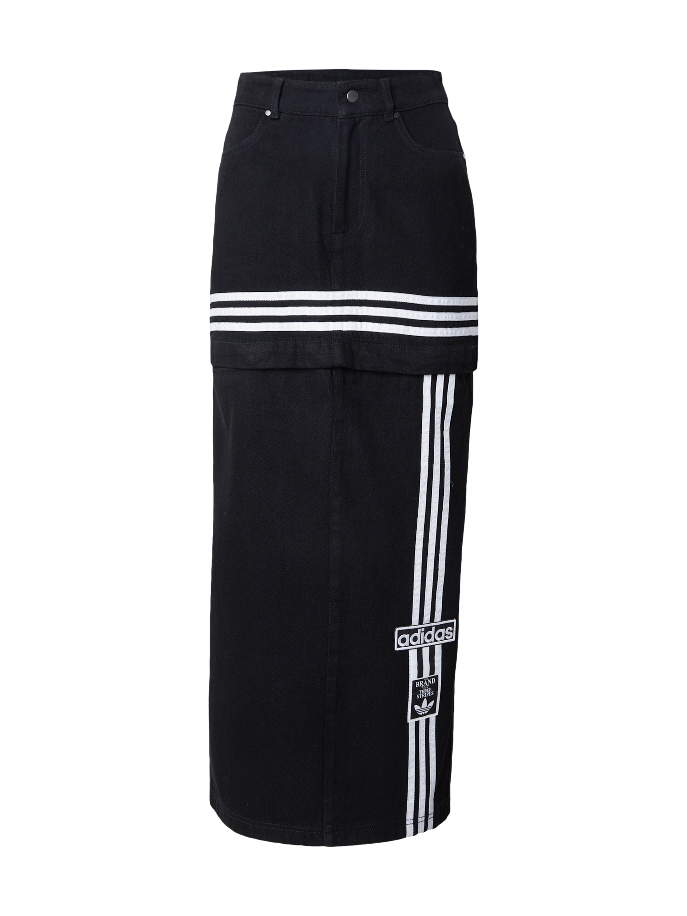 juoda ADIDAS ORIGINALS Sijonas: priekis
