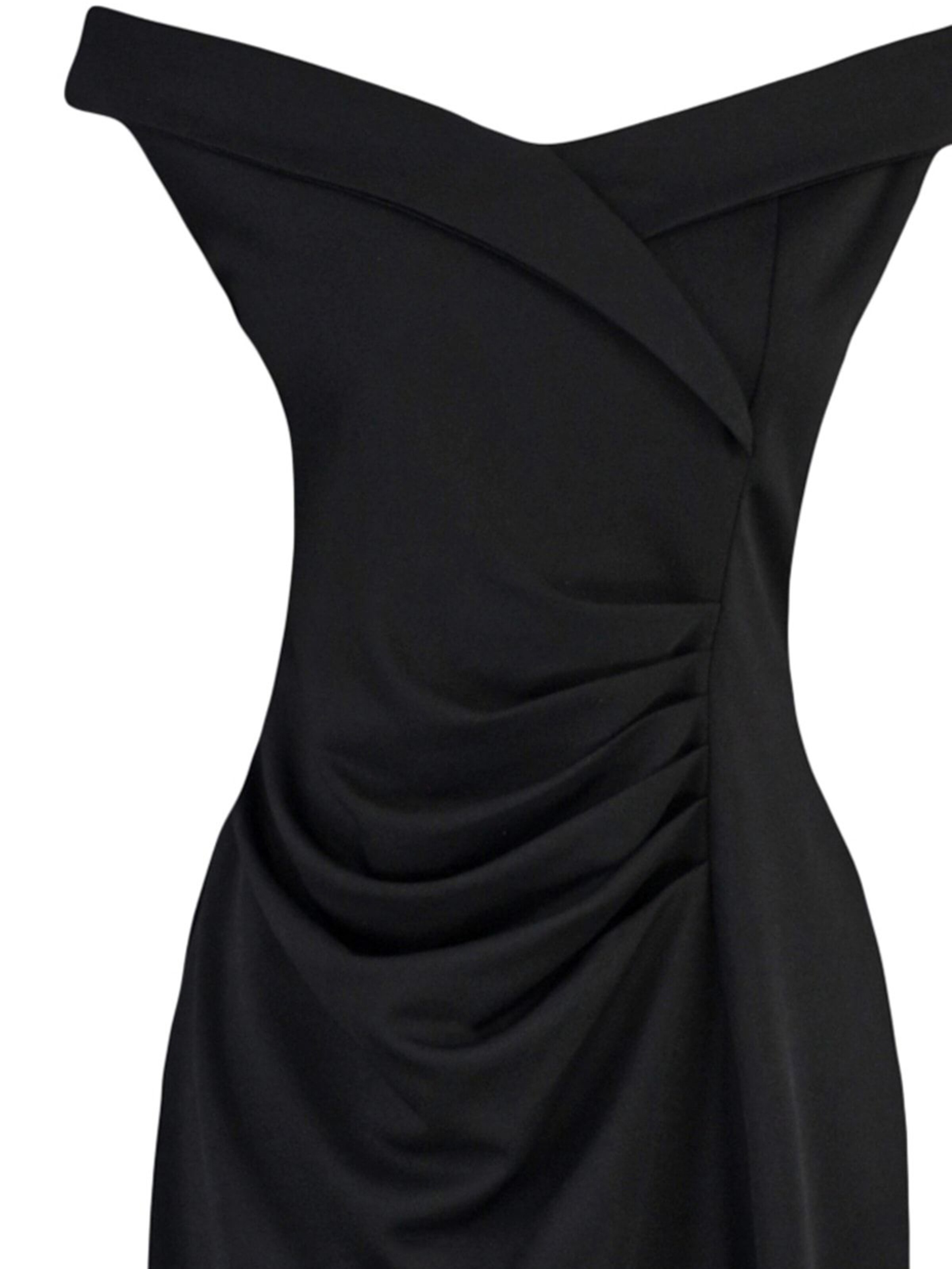 juoda Trendyol Curve Kokteilinė suknelė