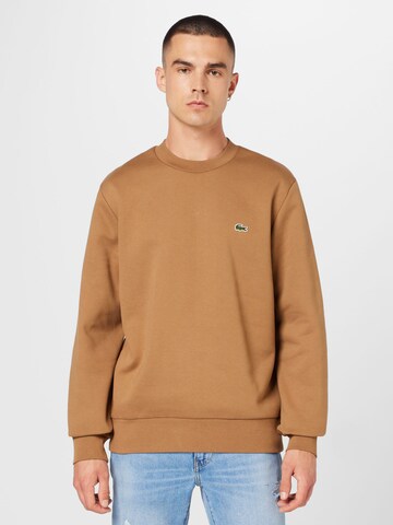 LACOSTE Sweatshirt in Brown: front