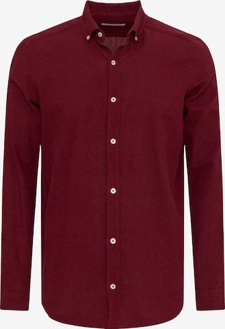 raudona Felix Hardy Standartinis modelis Dalykinio stiliaus marškiniai: priekis