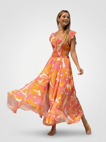 Abito 'Robe Longue Scarlett' di Miss June in arancione