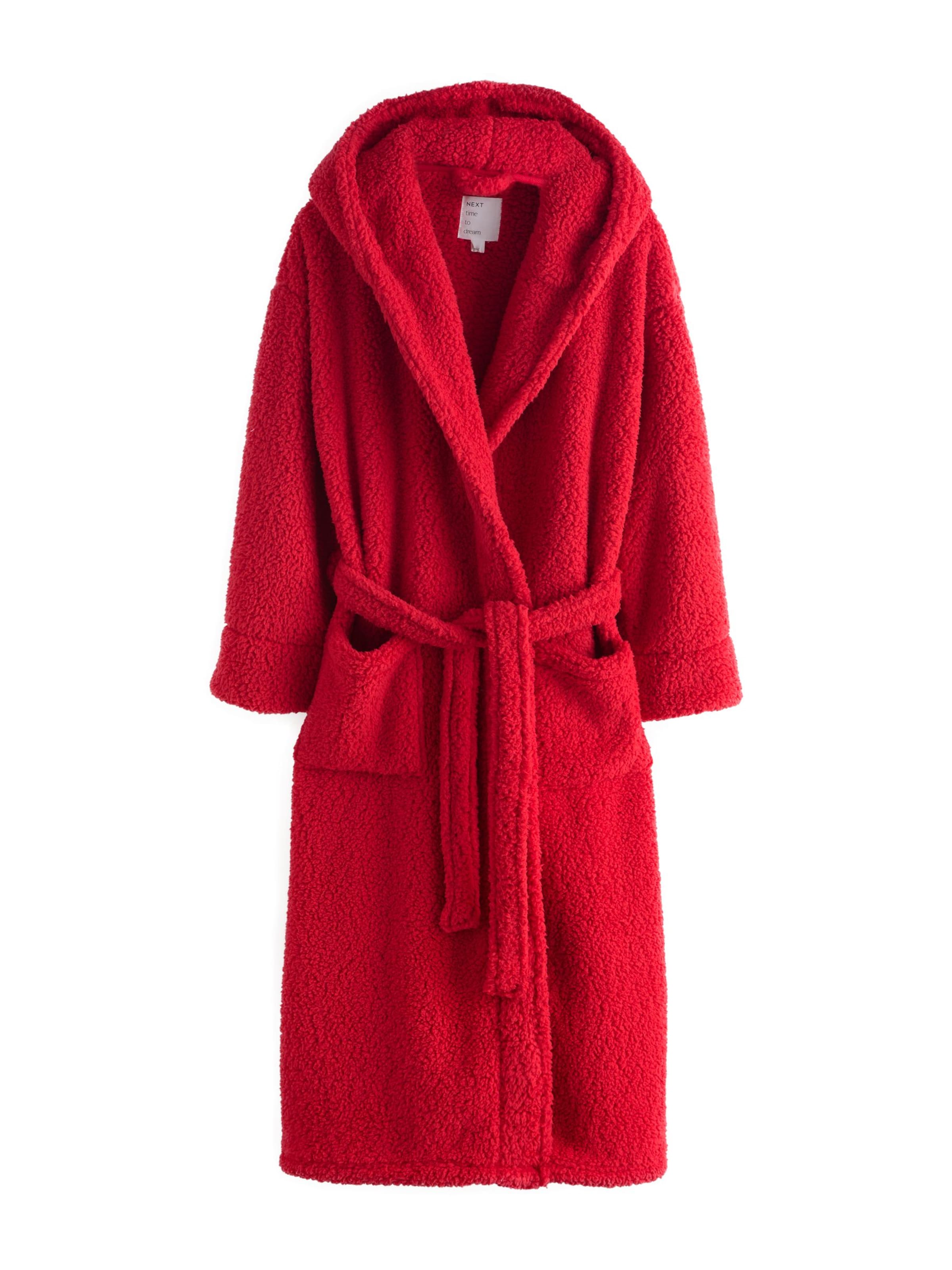 Next Μπουρνούζι μακρύ σε κόκκινο: μπροστά