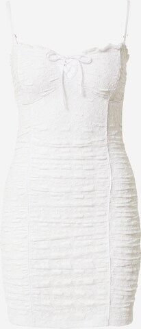 HOLLISTER Dress in White: front