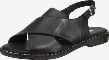 REMONTE Sandal i svart: framsida