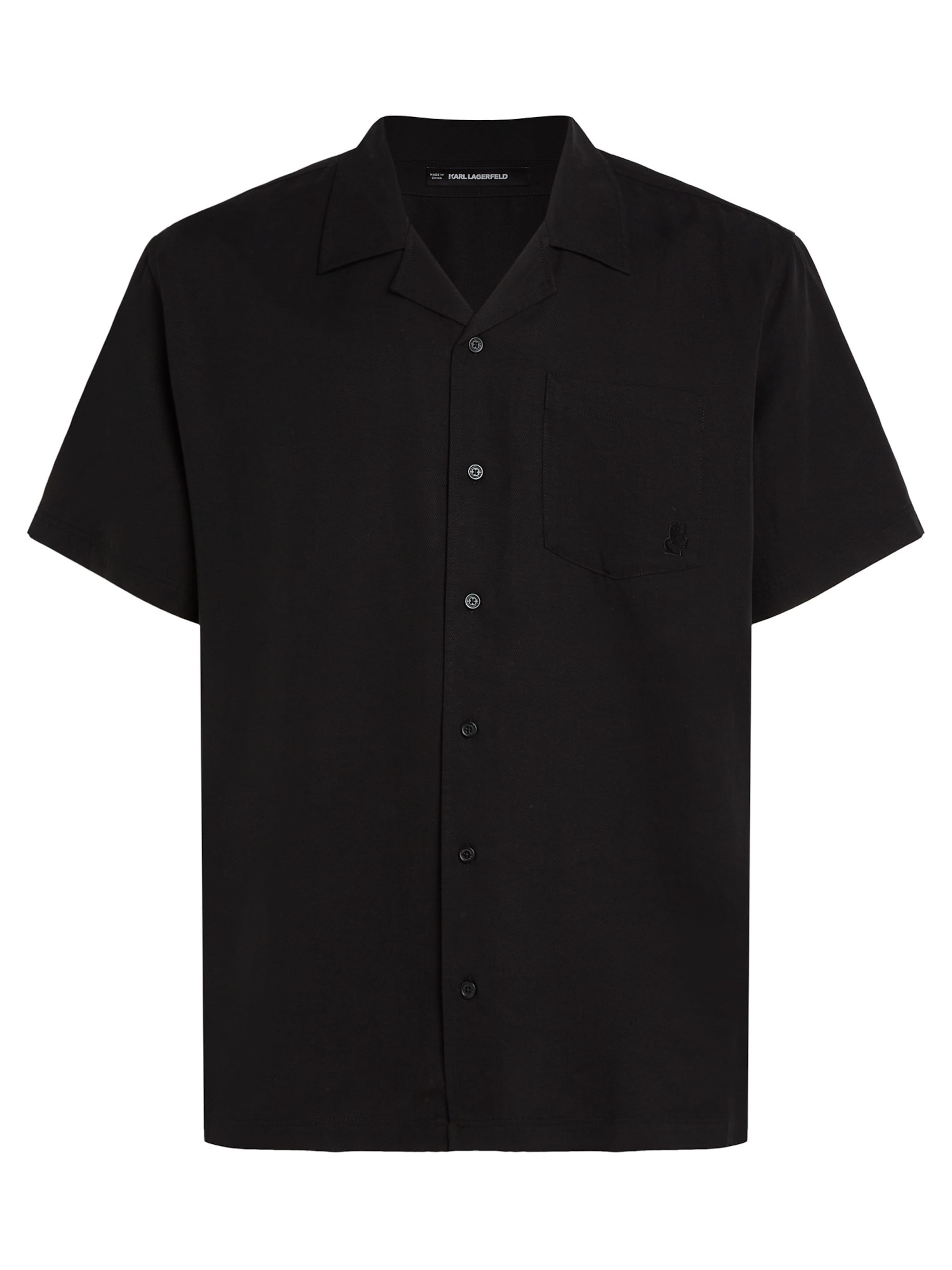 Comfort Fit Cămașă 'Kameo' de la Karl Lagerfeld pe negru: față