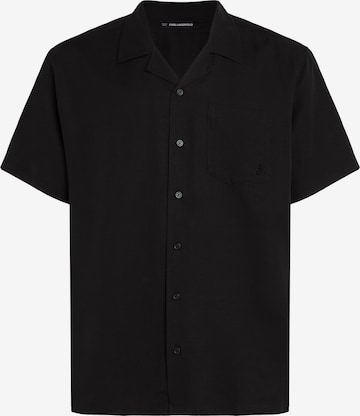 Karl Lagerfeld Comfort Fit Paita 'Kameo' värissä musta: etupuoli