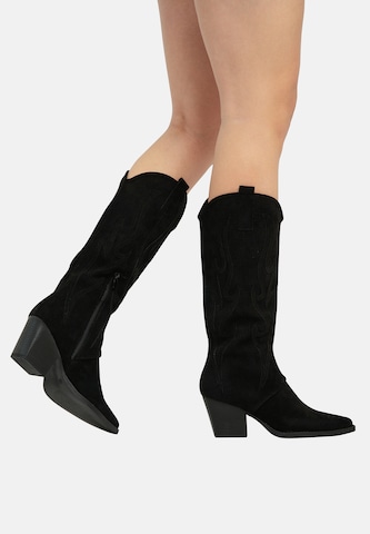 Salinyang Cowboy boot in Black